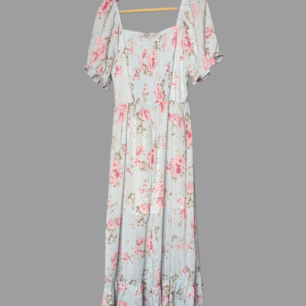 NWT Scarlet Darkness Renaissance Cottagecore Corset Dress Floral Milkmaid Small - Picture 5 of 8